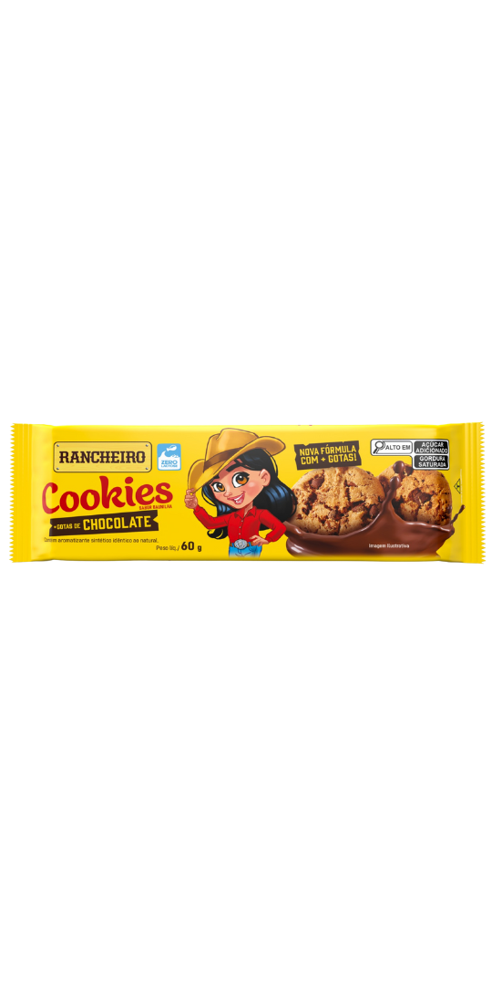 Cookies Rancheiro Sabor Vainilla 60g