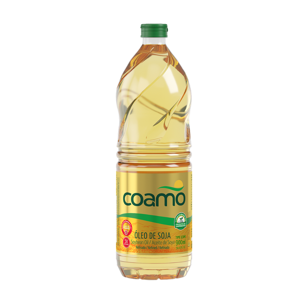 Aceite de Soya Refinado COAMO de 900ml