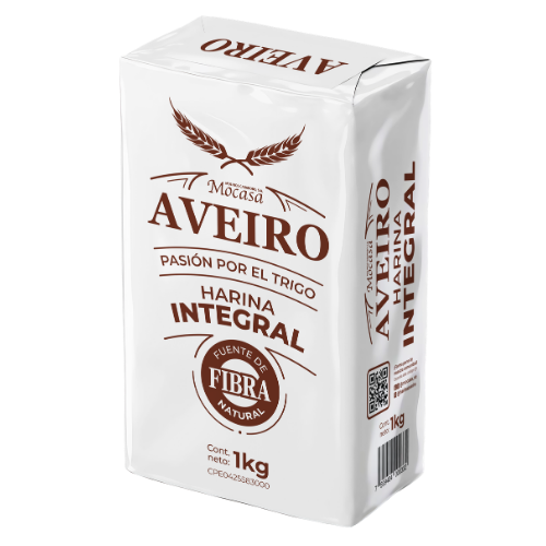 Harina de Trigo Aveiro INTEGRAL en Empaque de 1 kg para uso domestico