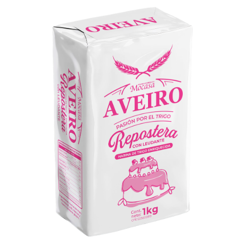 Harina de Trigo Aveiro REPOSTERA en Empaque de 1 kg para uso domestico